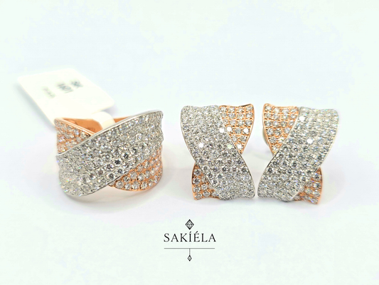 Diamond Ring & Earrings Set 42