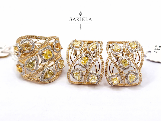 Diamond Ring & Earrings Set 21