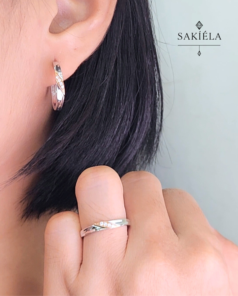 Diamond Ring & Earrings Set 19
