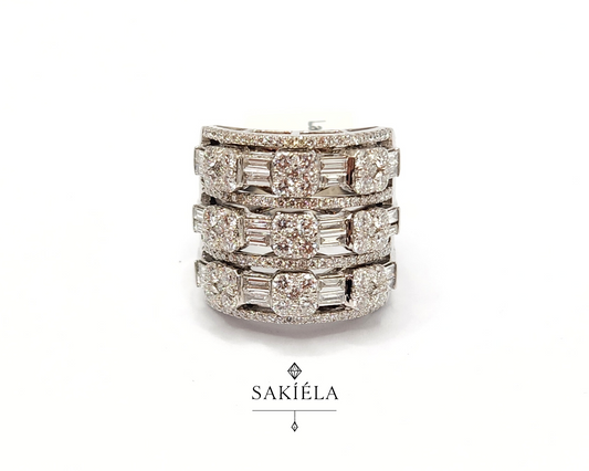 Stacked Ring - 2.91cts