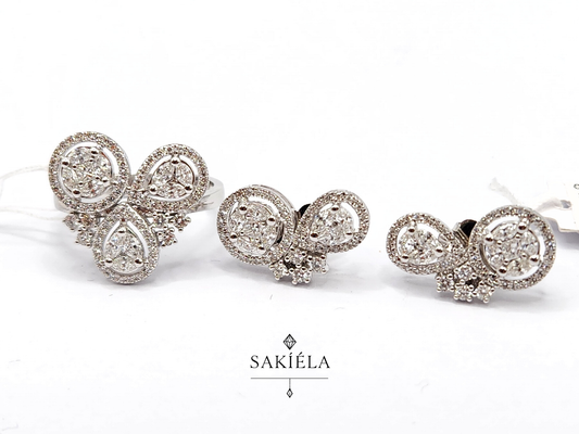 Diamond Ring & Earrings Set 51