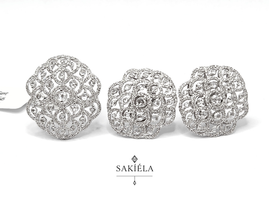 Diamond Ring & Earrings Set 67