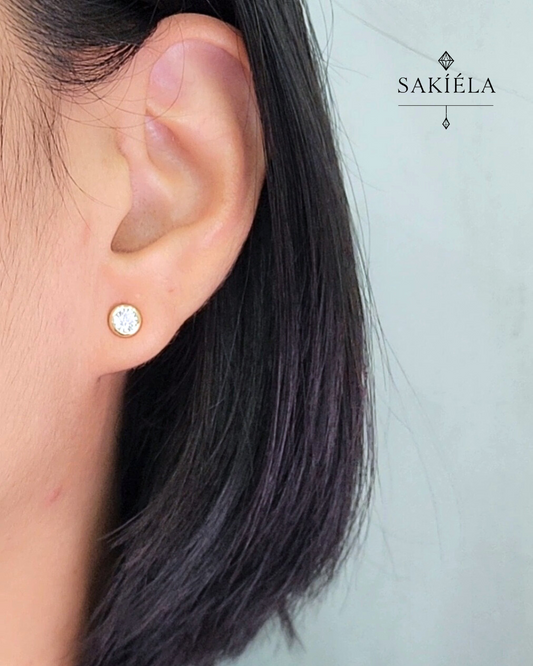 Stud Earrings - 0.070cts