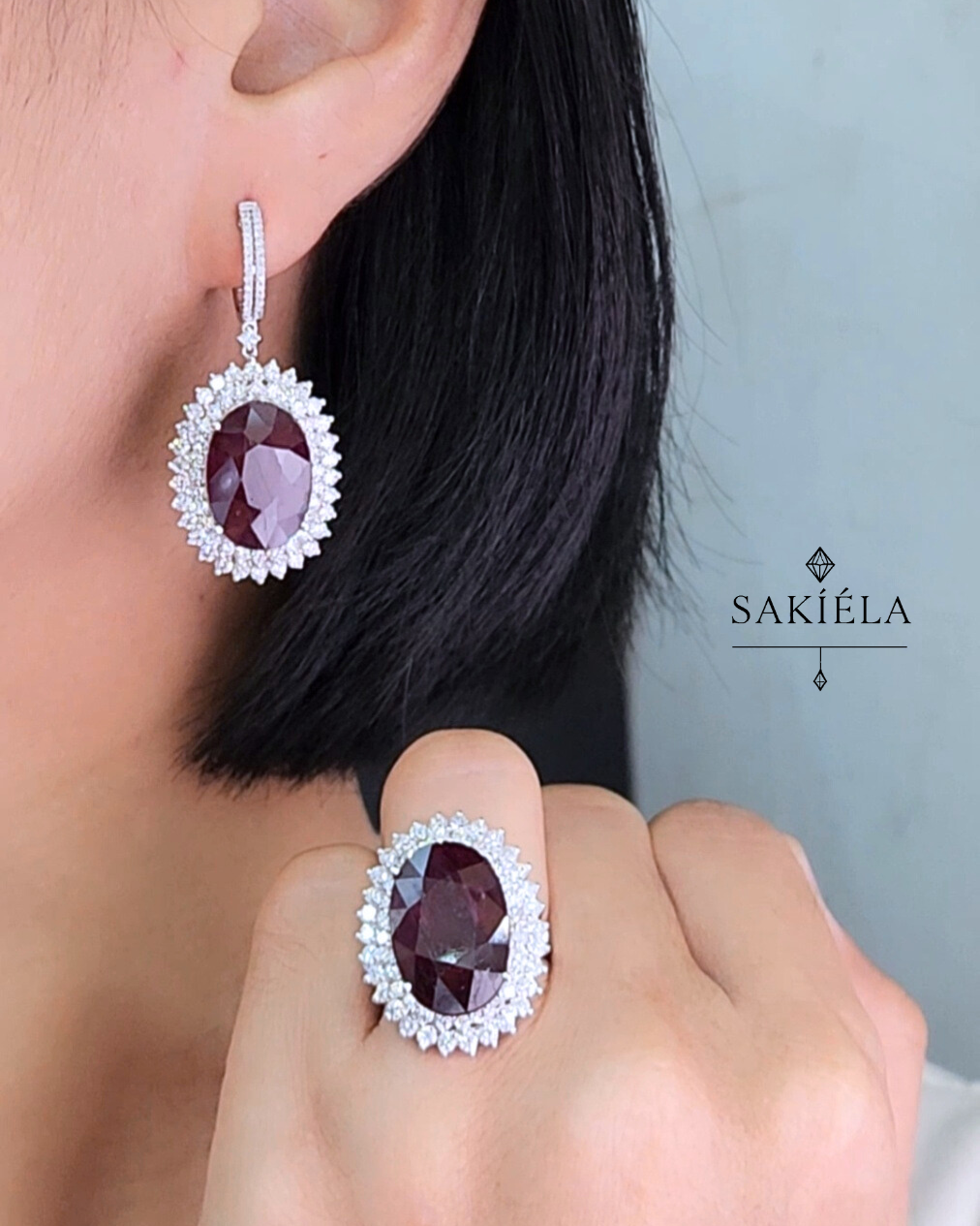 Diamond Ring & Earrings Set 32