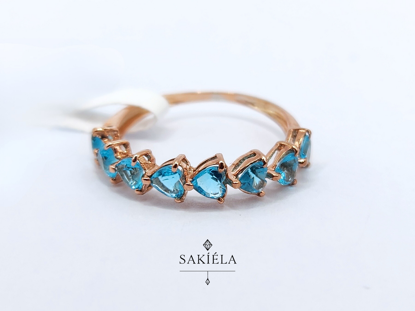 Aquamarine Love Ring
