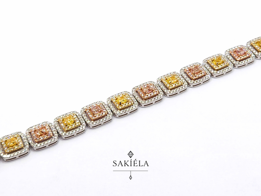 Fancy Colored Bracelet - 6.79cts