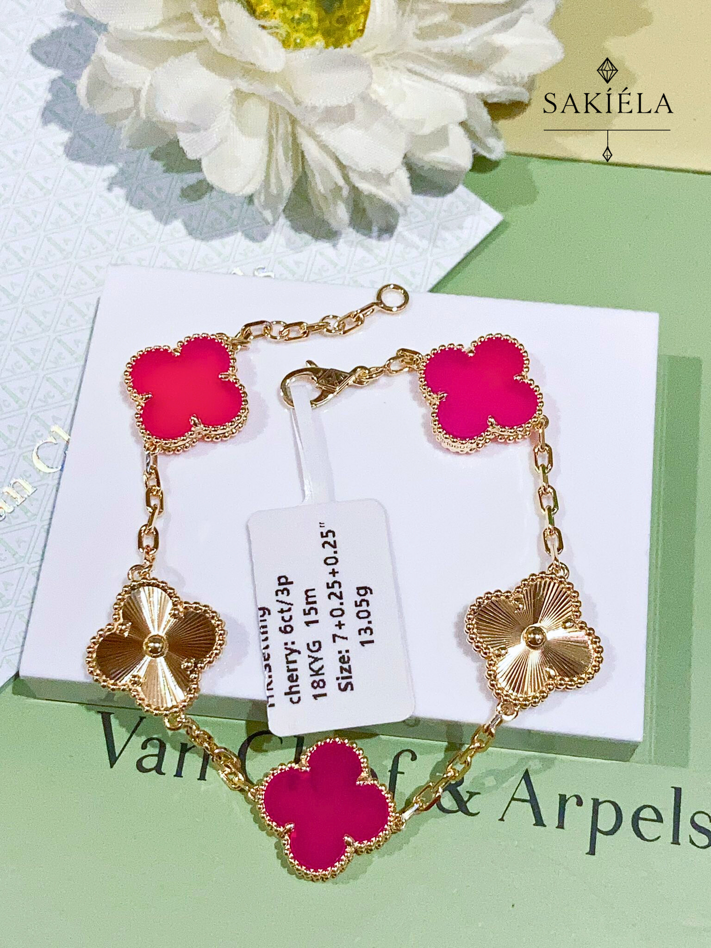 Van Cleef & Arpels Alhambra 5 Motif Bracelet