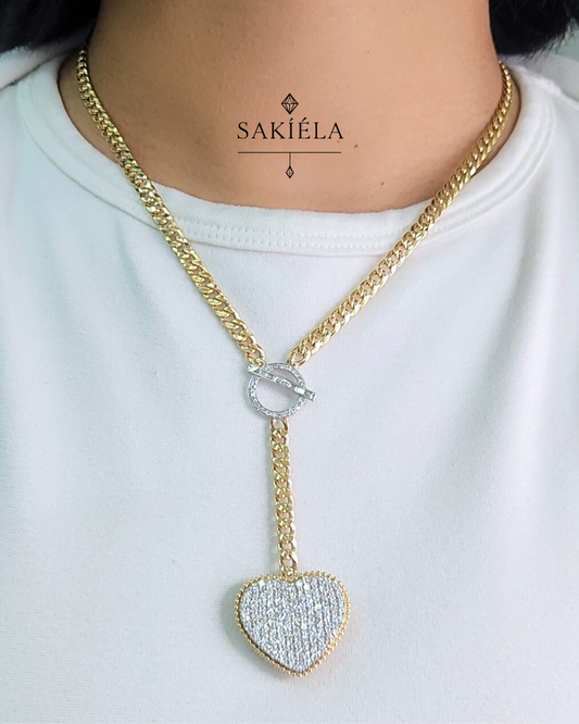 Heart Pendant Necklace 2.44cts