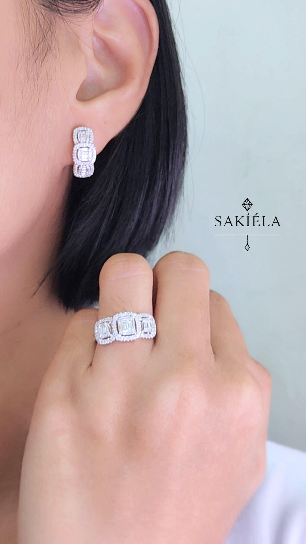 Diamond Luxury Ring & Earrings