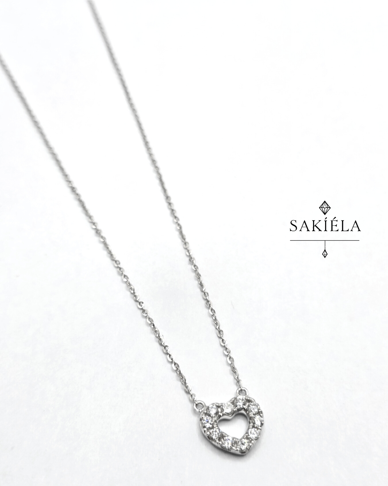 Heart Pendant Necklace - 0.60cts