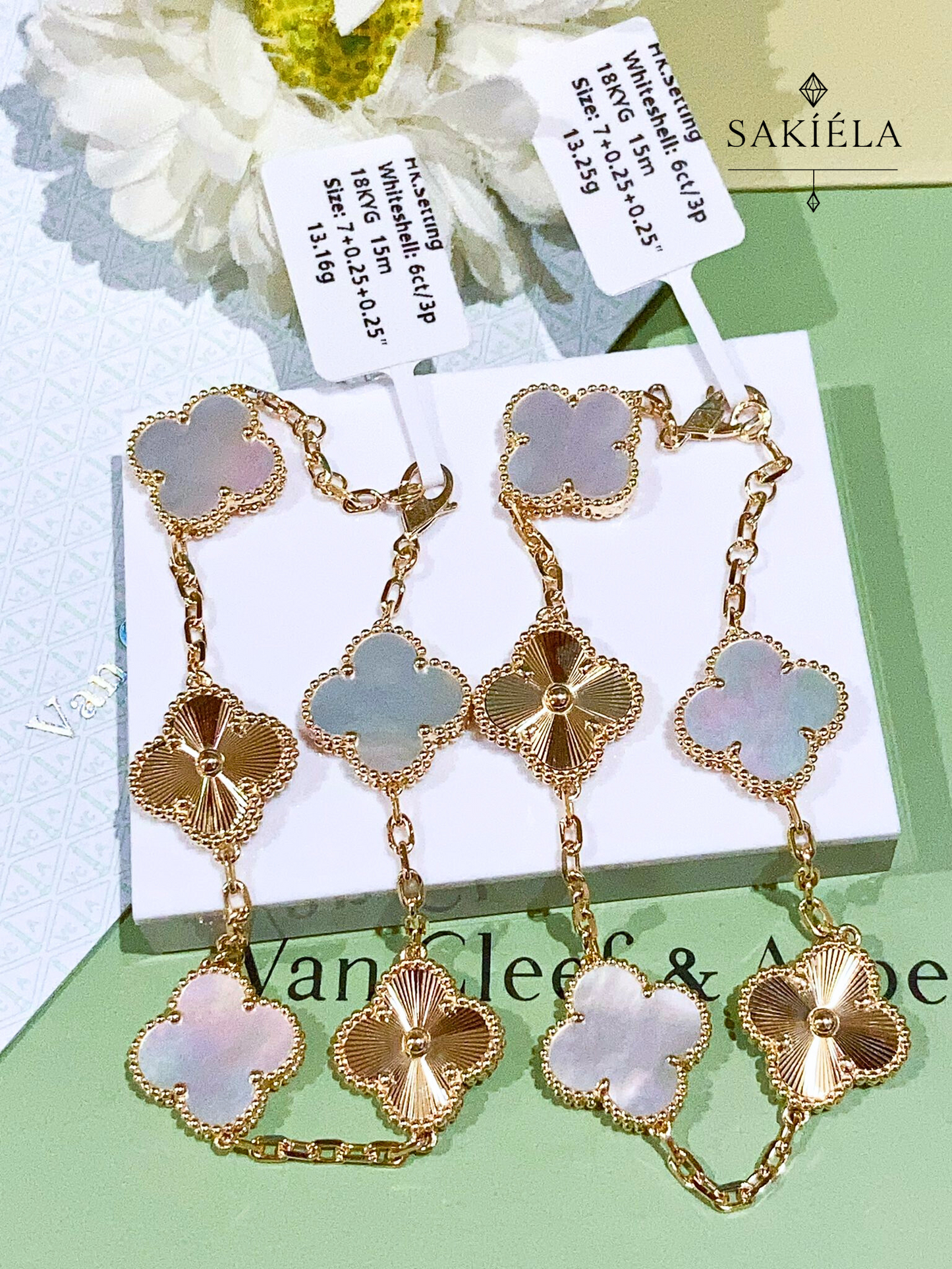 Van Cleef & Arpels Alhambra 5 Motif Bracelet