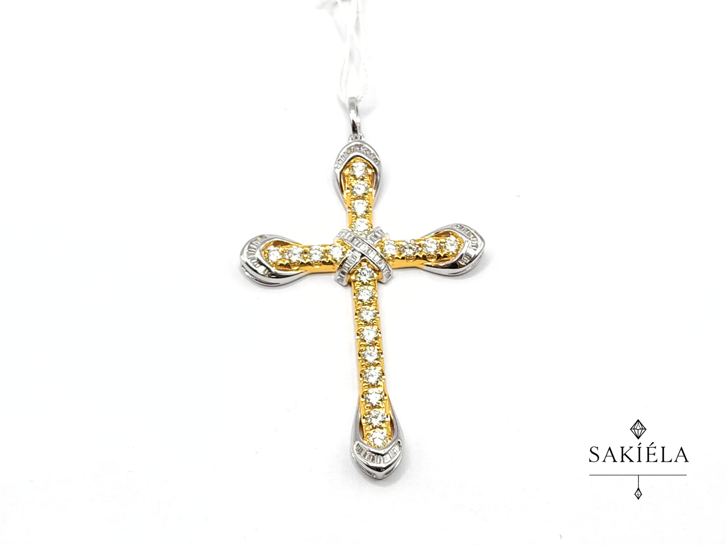 Diamond Cross Pendant - 1.88cts