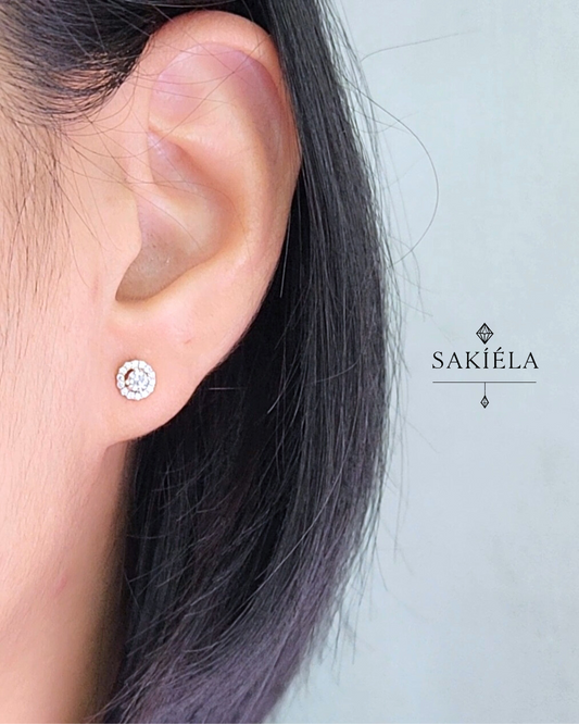 Stud Earrings - 3cts