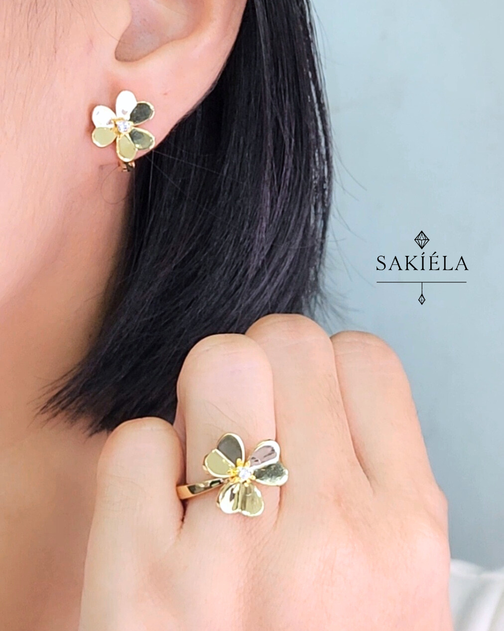 Diamond Ring & Earrings Set 33