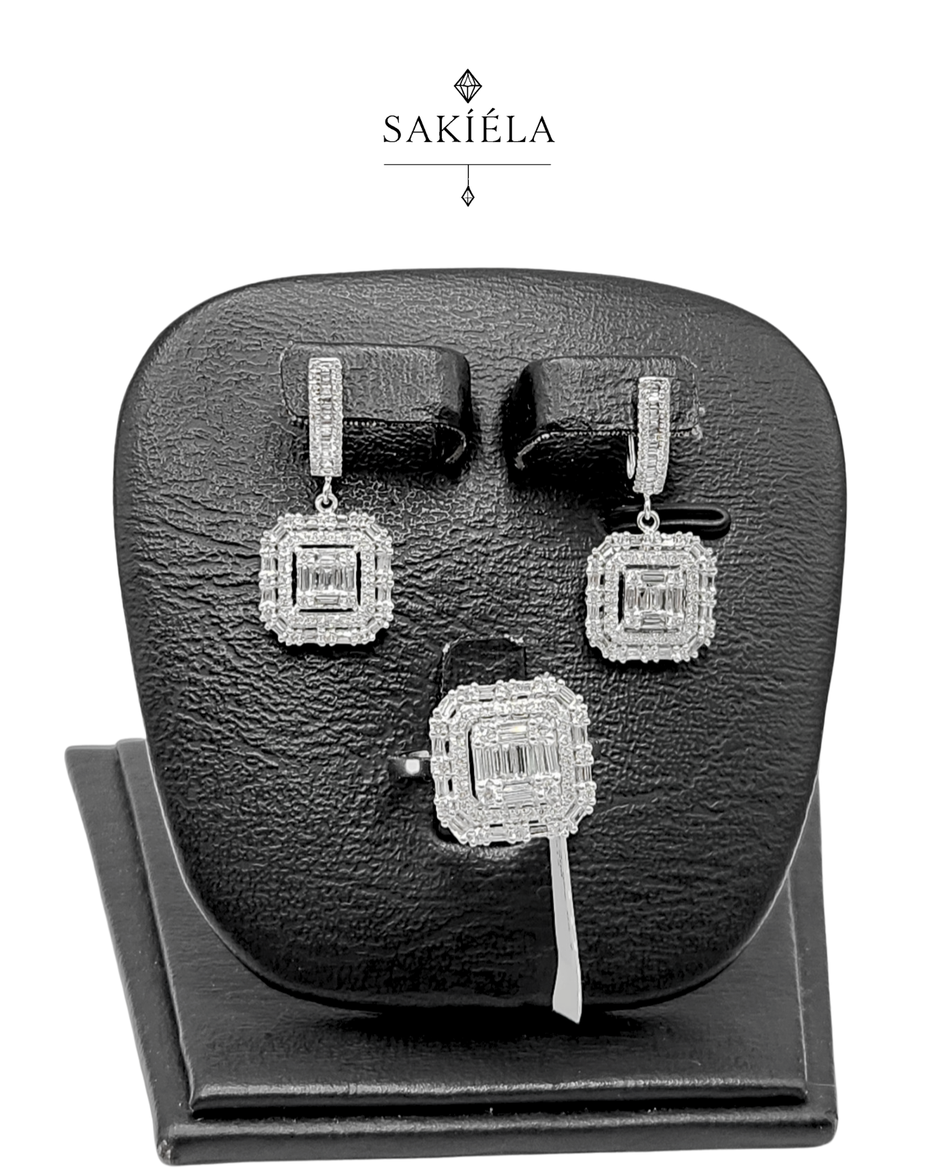 Diamond Ring & Earrings Set 79