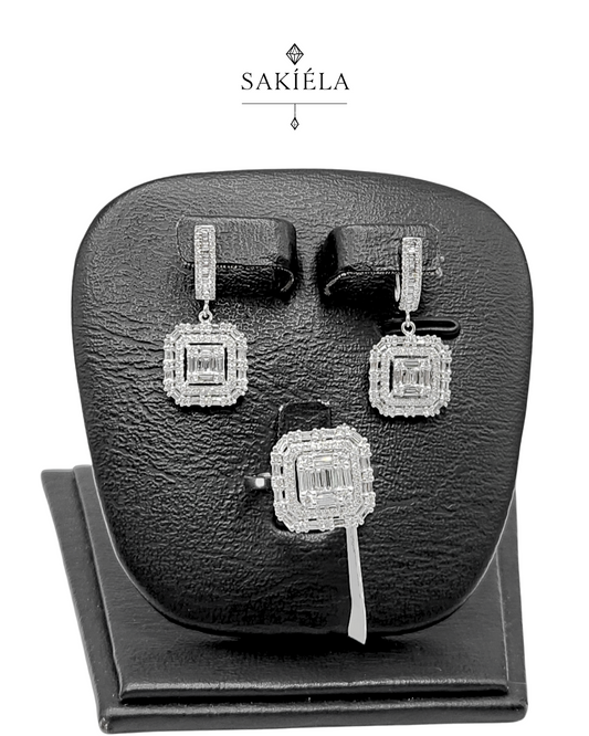 Diamond Ring & Earrings Set 79