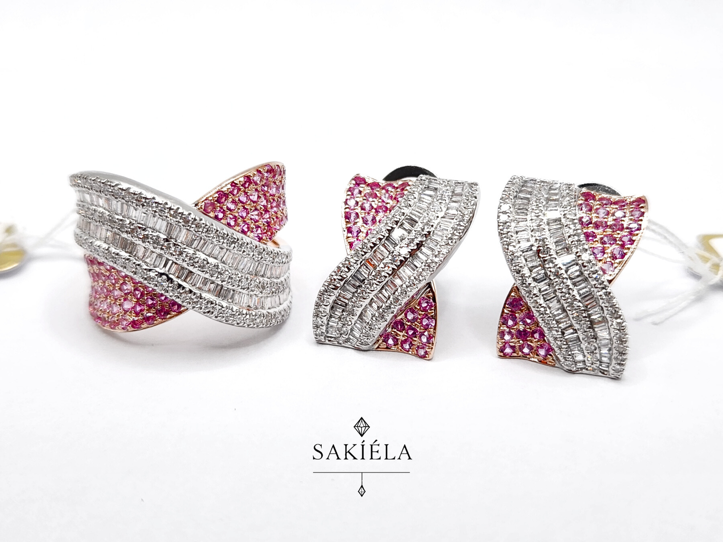 Diamond Ring & Earrings Set 89