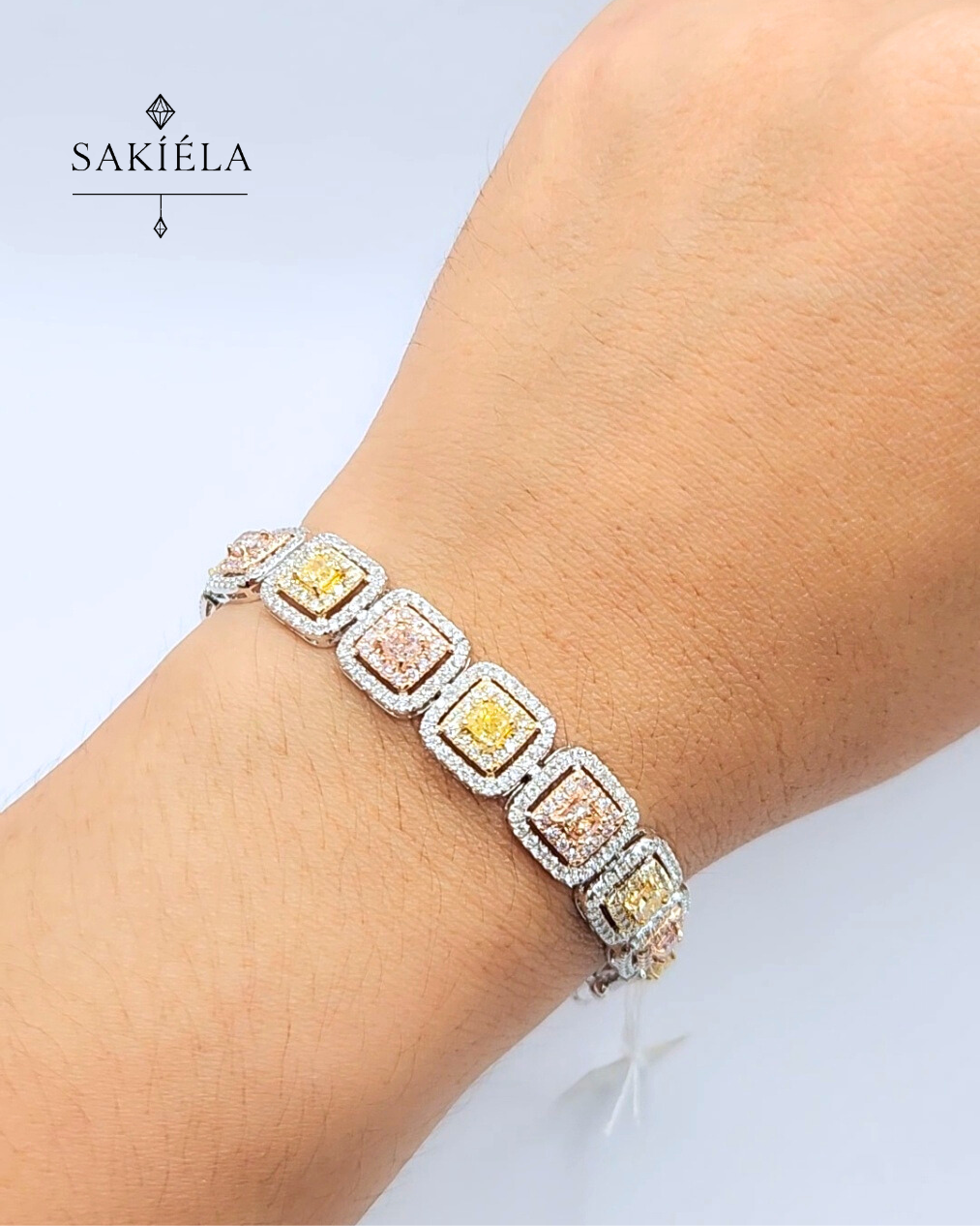 Fancy Colored Bracelet - 6.79cts