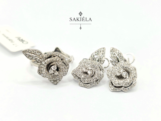 Diamond Ring & Earrings Set 47