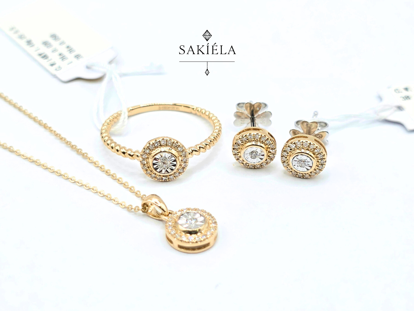 Sun Diamond Set - 0.247cts