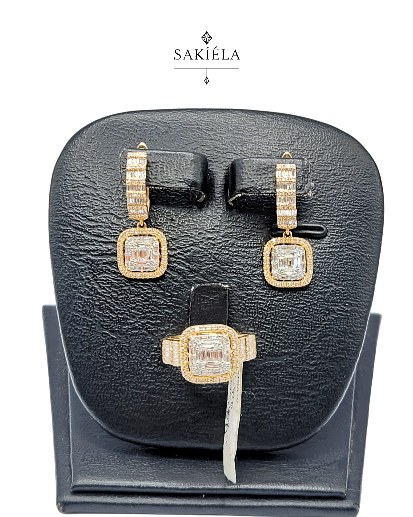 Diamond Ring & Earrings Set 83