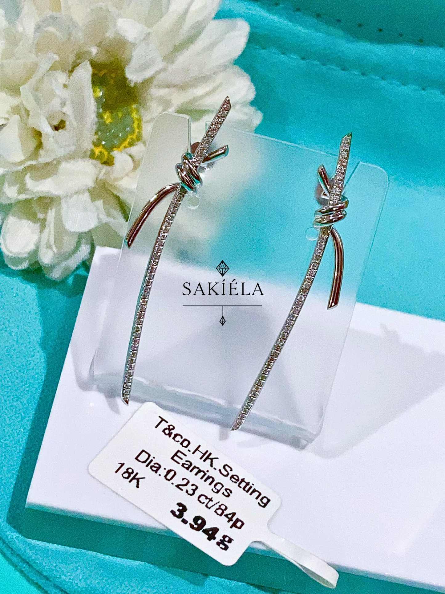 Tiffany Knot Drop Earrings