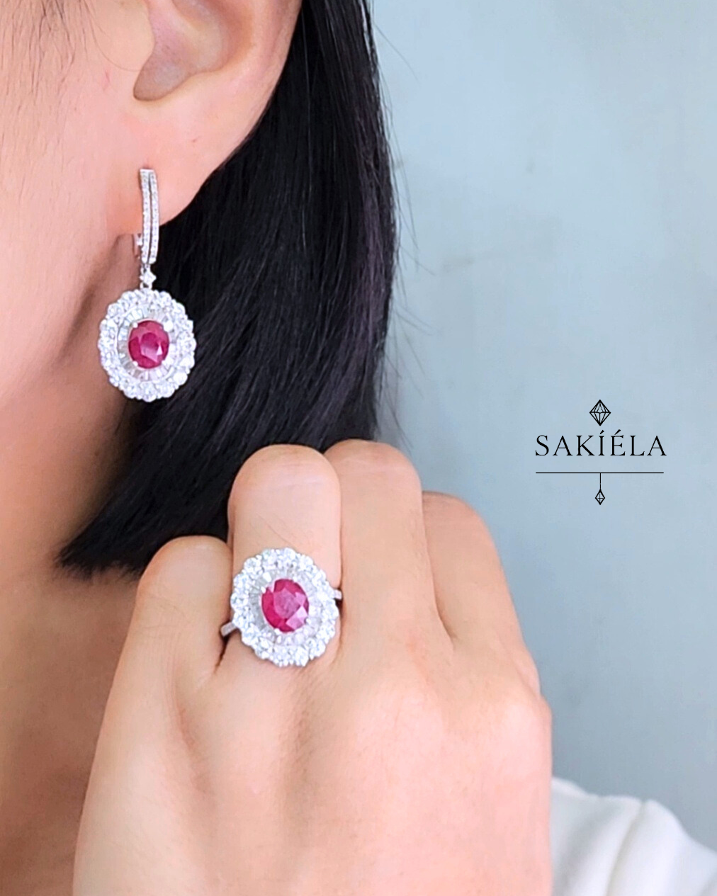 Diamond Ring & Earrings Set 30