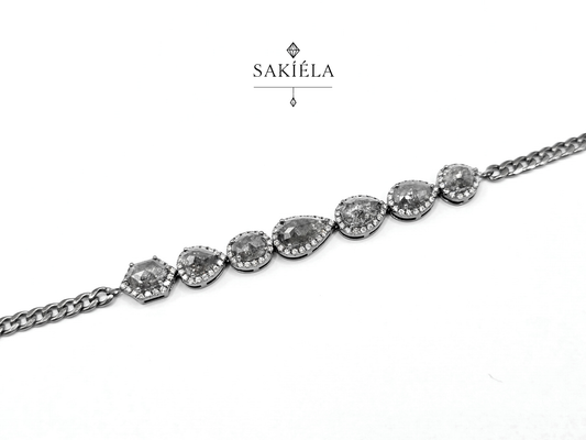 Black Diamond Bracelet - 9.780cts