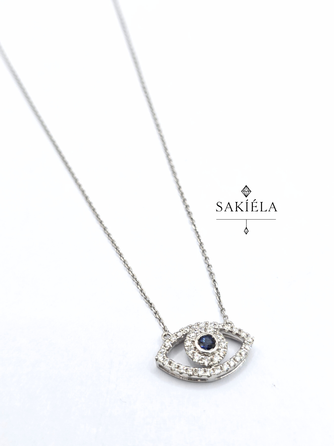 Evil Eye Necklace - 0.46cts