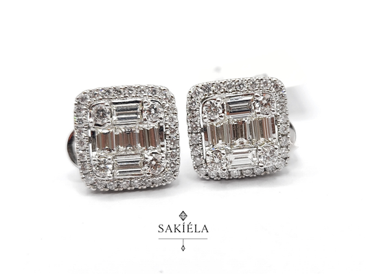 2-Way Diamond Earrings - 2.0cts