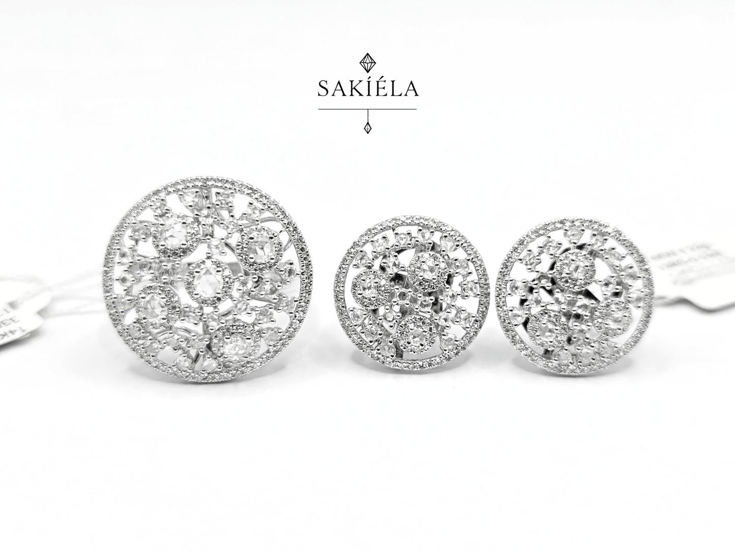 Diamond Ring & Earrings Set 53