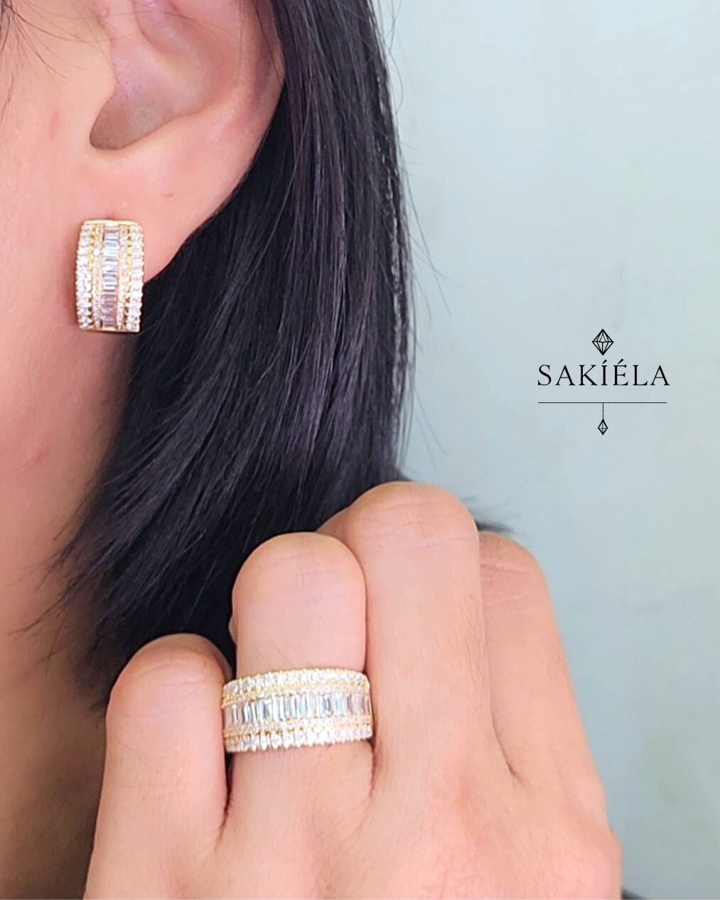 Diamond Ring & Earrings Set 52