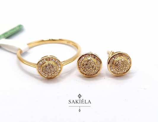 Diamond Ring & Earrings Set 17