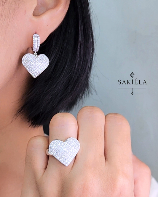 Diamond Ring & Earrings Set 43