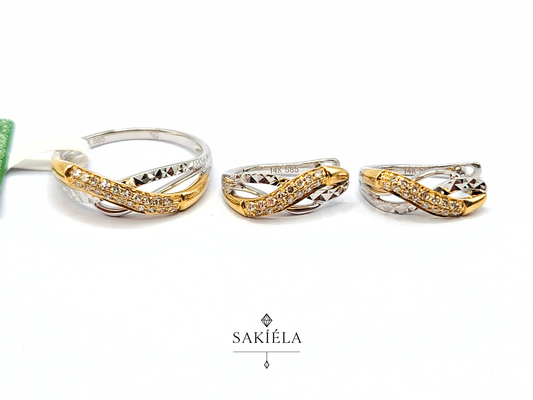 Diamond Ring & Earrings Set 22