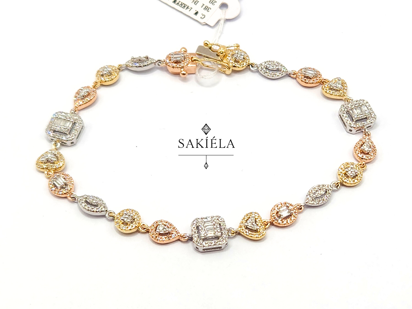 Tri-color Bracelet - 0.96cts