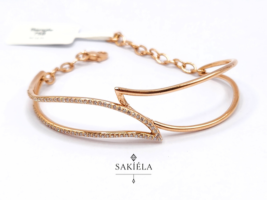 Diamond Leaf Bangle - 0.80cts