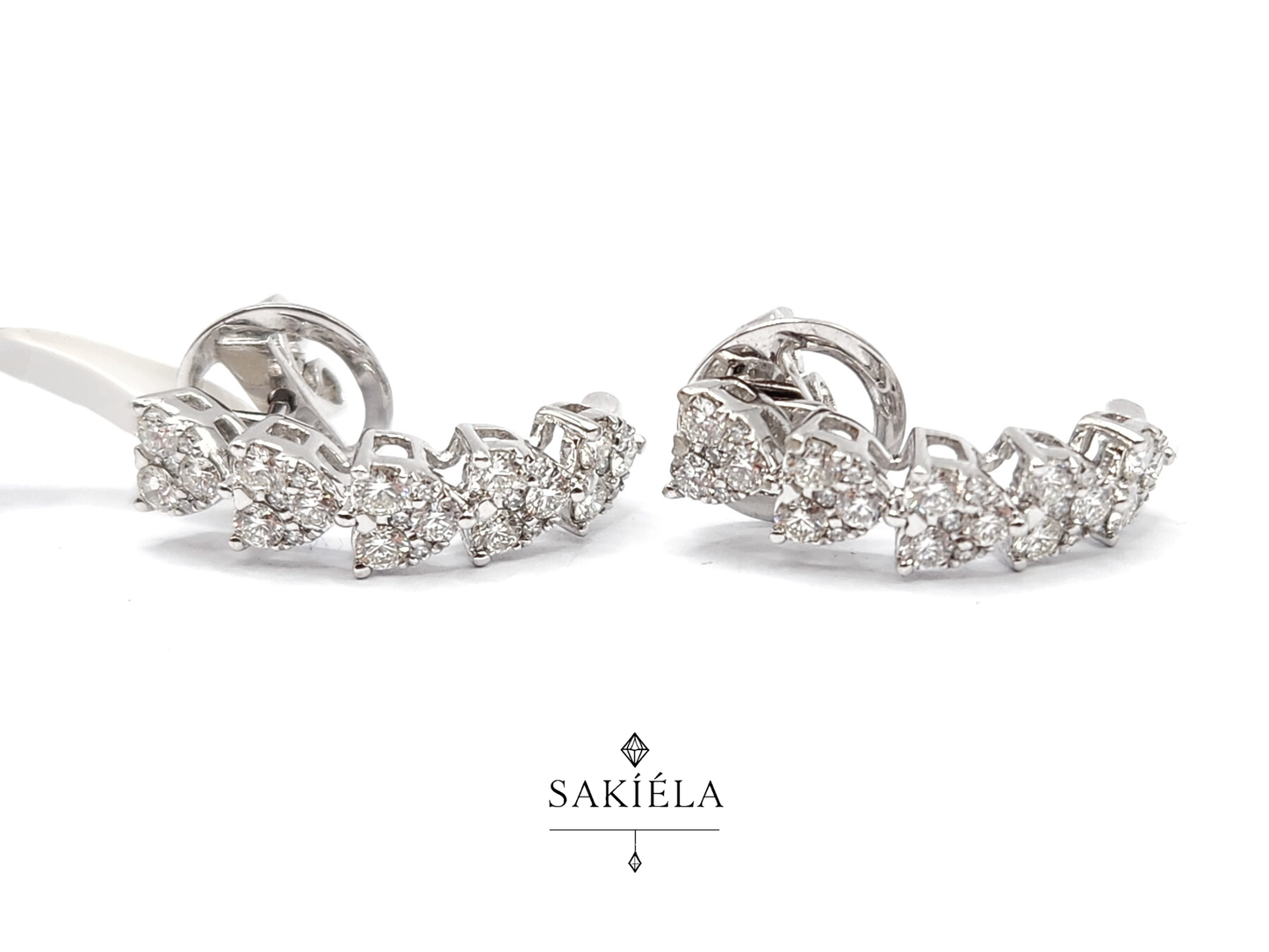 Half Hoop Earrings - 1.50cts