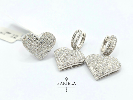 Diamond Ring & Earrings Set 43