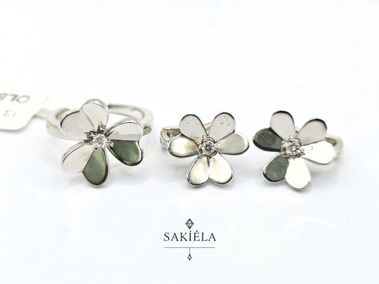 Diamond Ring & Earrings Set 40