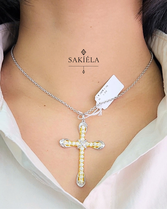 Diamond Cross Pendant - 1.88cts