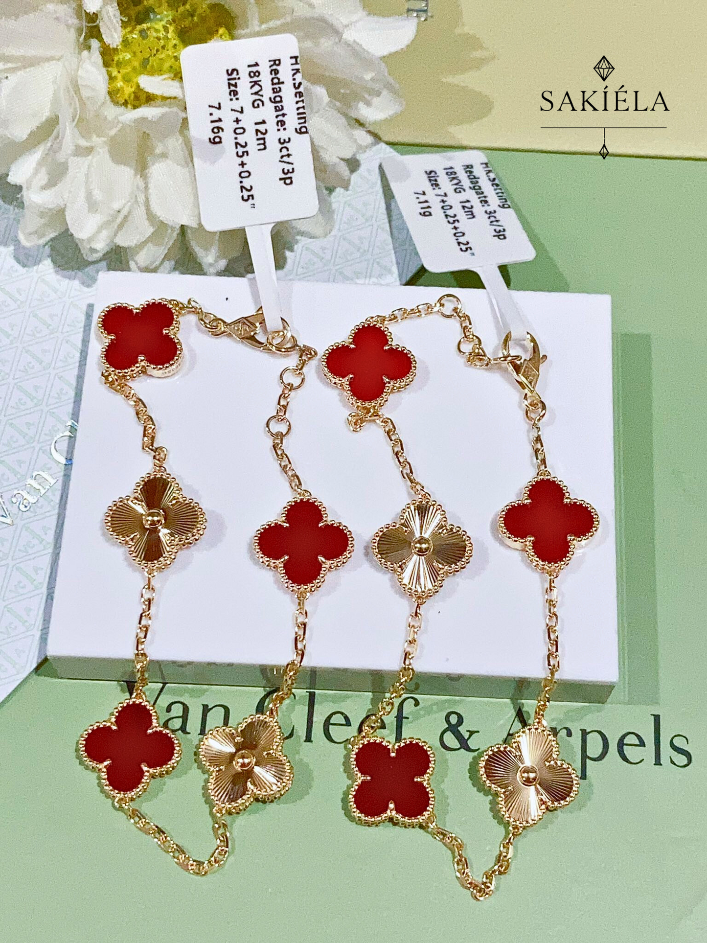 Van Cleef & Arpels Alhambra 5 Motif Bracelet