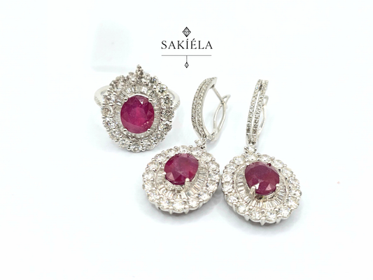 Diamond Ring & Earrings Set 30