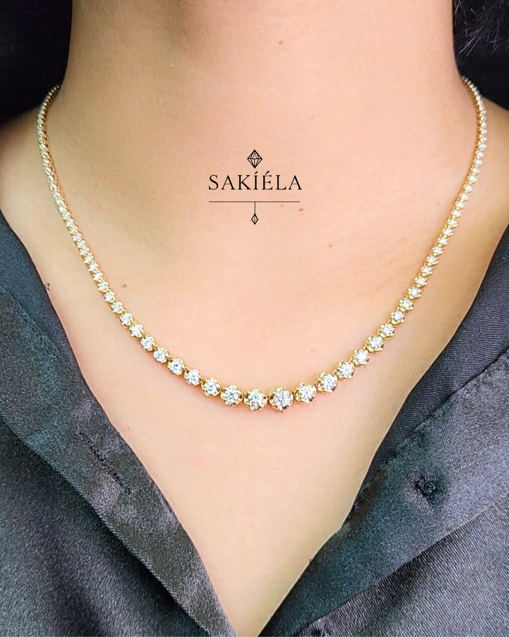 Tennis Necklace - 3cts