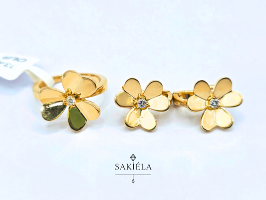 Diamond Ring & Earrings Set 33