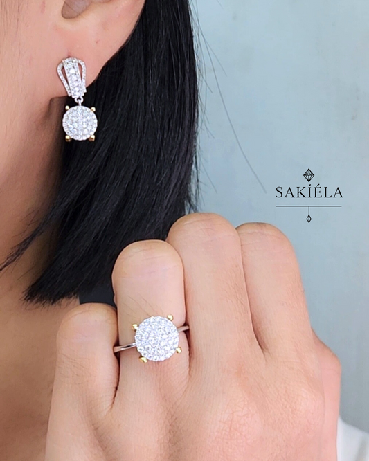 Diamond Ring & Earrings Set 49