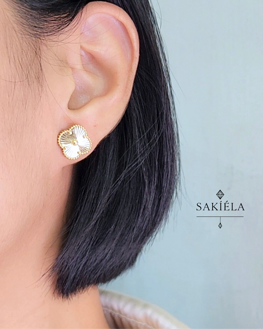 Van Cleef & Arpels' Alhambra 1 Motif Earrings