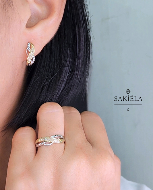 Diamond Ring & Earrings Set 22