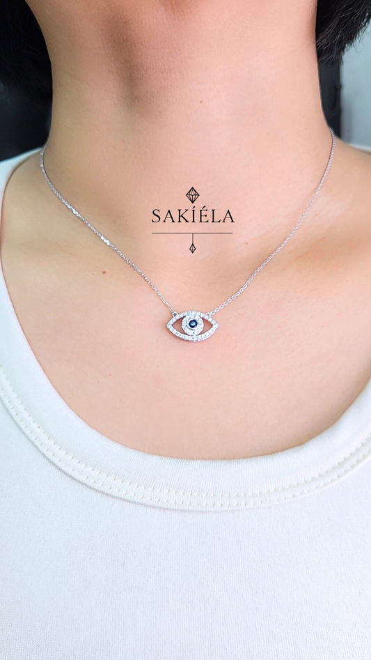 Evil Eye Necklace - 0.46cts