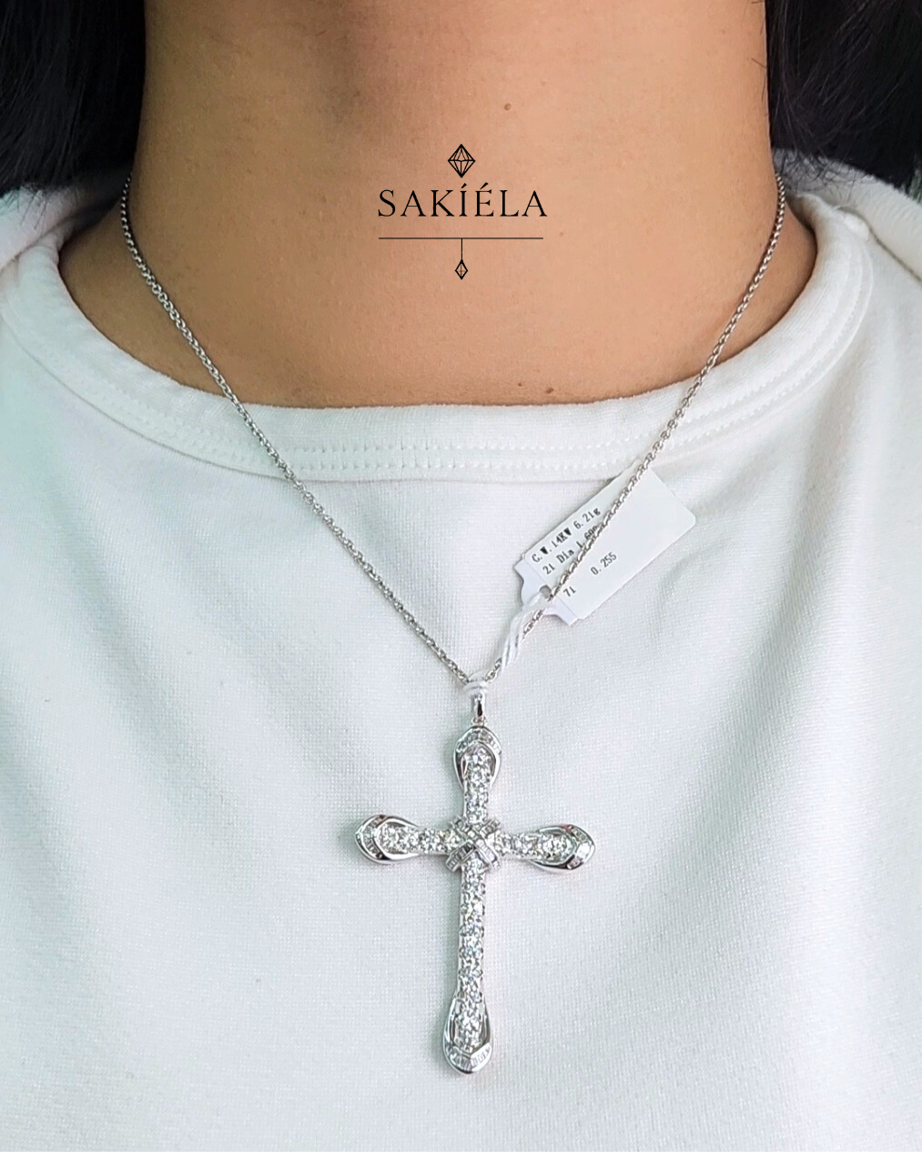 Diamond Cross Pendant - 1.69cts